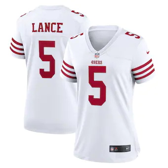 womens nike trey lance white san francisco 49ers player gam